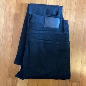 Everlane size 28 high rise skinny black jeans